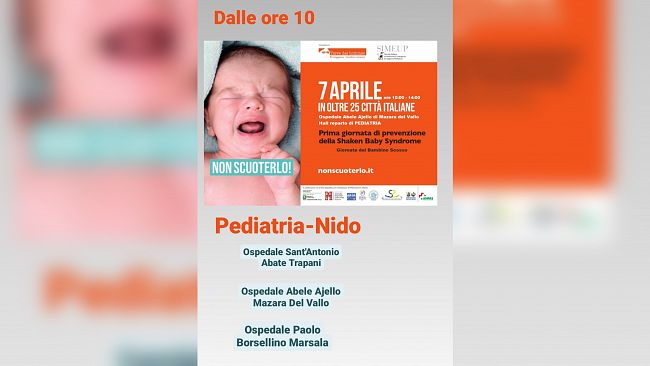 L’Asp di Trapani aderisce alla prima giornata dedicata alla prevenzione della Shaken Baby Syndrome