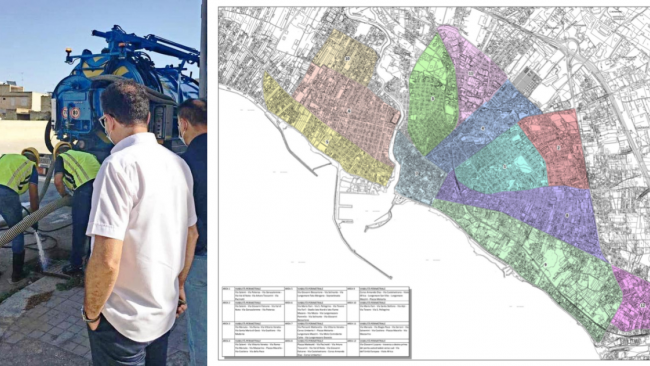 Mazara, pulitura caditoie stradali