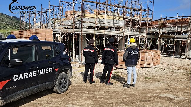 Controlli dei Carabinieri del NIL nei cantieri: sanzioni e per irregolarità anche a Mazara, Pantelleria e Campobello