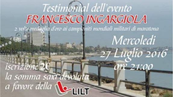 Mazara, sul lungomare gara podistica a favore della Lega Italiana per la Lotta contro i Tumori