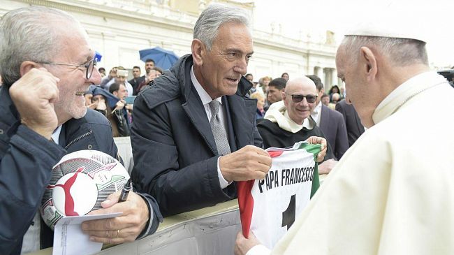 Papa Francesco riceve i vertici e i rappresentanti della Lega Pro