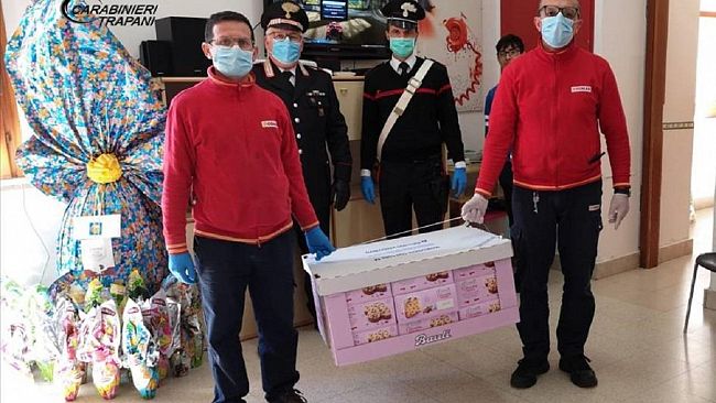 Consegnate colombe pasquali a casa di riposo e comunita’ alloggio di Alcamo
