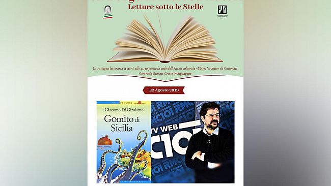 Giovedì 22 agosto a Custonaci la presentazione del Libro di Giacomo Di Girolamo “Gomito di Sicilia”