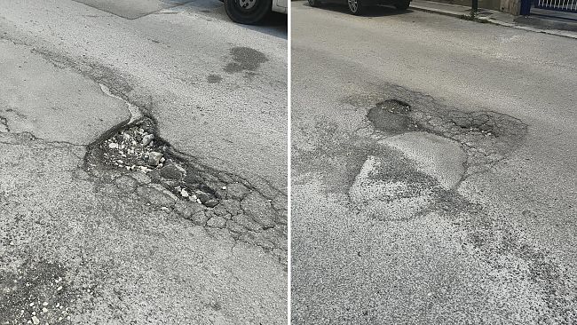 Trapani, buche pericolose in via Genuardi