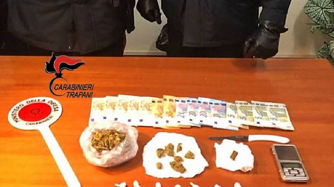 Marsala. Contrasto allo spaccio di sostanze stupefacenti: arrestato un uomo