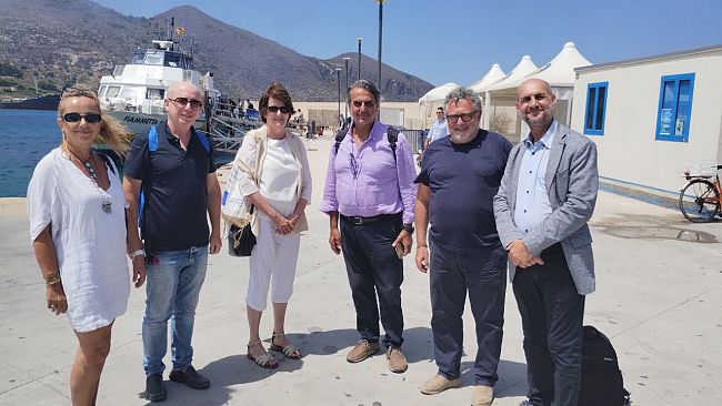 Favignana,Transizione energetica ed ecologica, dirigente della Comunità europea in visita 
