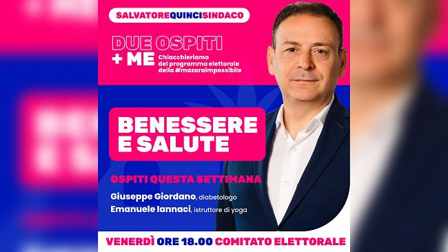 Salvatore Quinci incontra esperti per discutere di prevenzione e salute a Mazara 