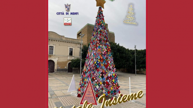Menfi, inaugurato l’albero di Natale “vita e rinascita”