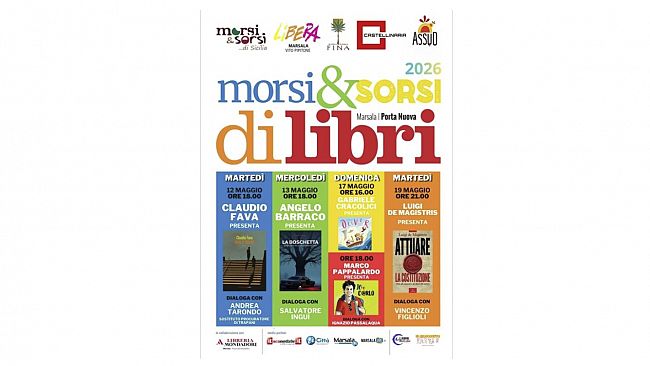 Marsala, cultura e impegno: torna “Morsi & Sorsi di Libri” a Porta Nuova. Primo incontro con Claudio Fava*
