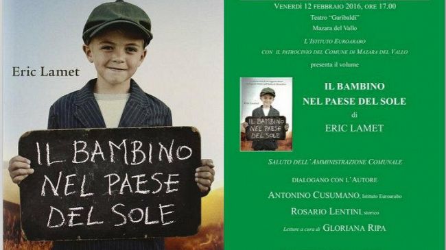 Teatro Garibaldi: presentazione del libro di Eric Lamet, Il bambino nel paese del sole