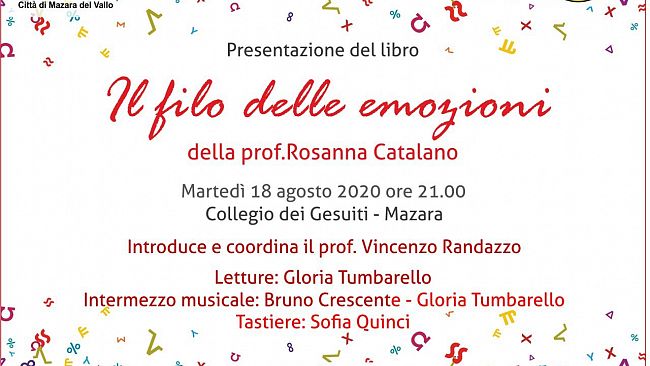 Mazara, Presentazione del libro “Il filo delle emozioni”