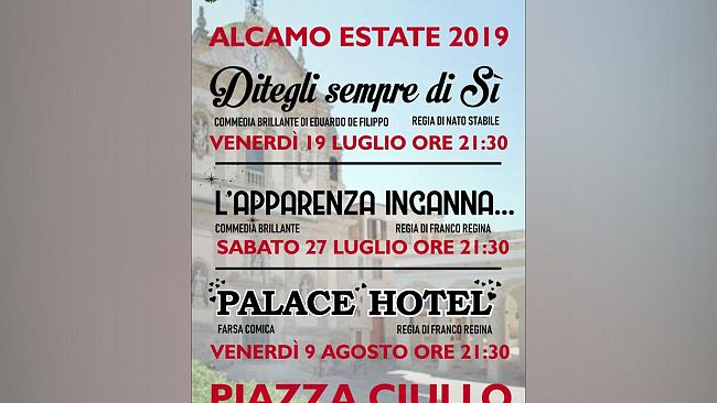 Alcamo, Appuntamenti Estate 26, 27 E 29 luglio