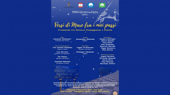 Porto Palo, domenica la serata inaugurale  “Versi di mare fra i miei passi”