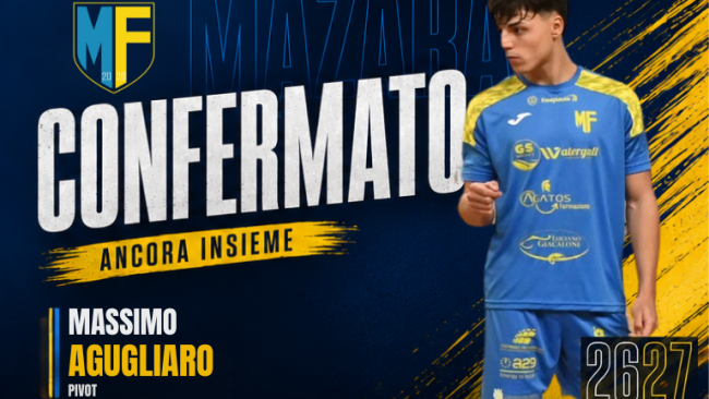 Futsal Mazara: Massimo Agugliaro resta in gialloblu