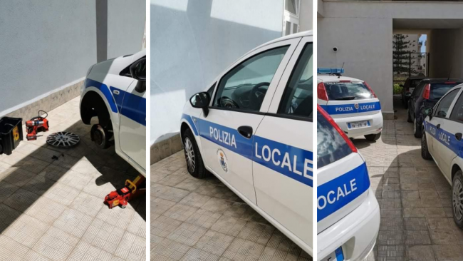 Castelvetrano: Squarciate le gomme alle auto della P.M.