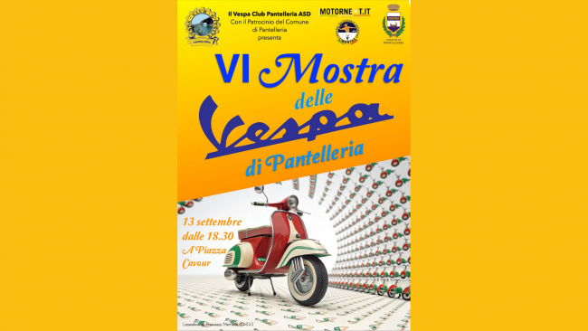 Pantelleria, tutto pronto per la VI mostra della Vespa 