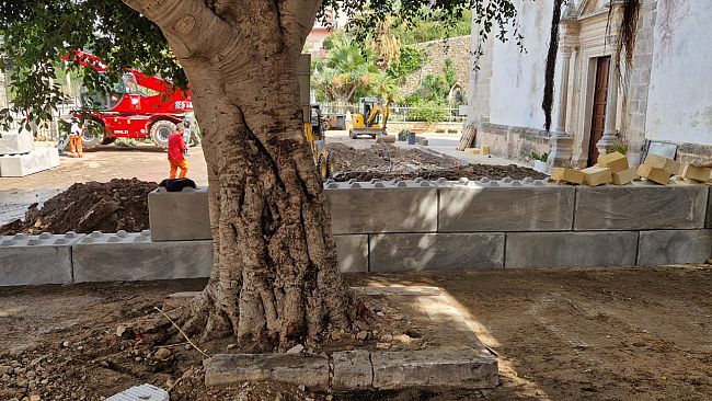 Alcamo: al Santuario posizionati i blocchi di cemento per evitare nuovi allagamenti