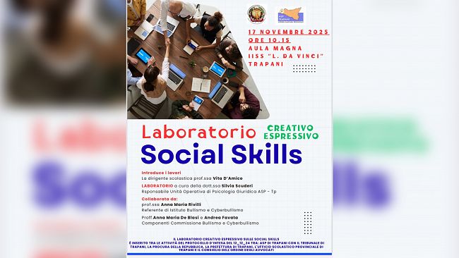 Trapani, il “Leonardo da Vinci” ospita un laboratorio contro la violenza informatica