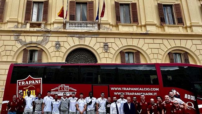 Trapani Shark ricevuta a Palazzo D'Alì