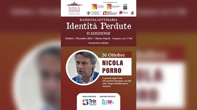 Trapani, nuovo appuntamento con “Identità perdute”: ospite il giornalista Nicola Porro
