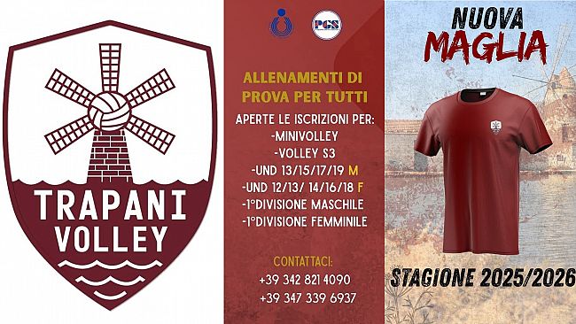 Trapani, nasce una nuova società di pallavolo