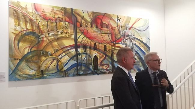 Mazara. L’artista Gerry Bianco dona opera all’ospedale Abele Ajello