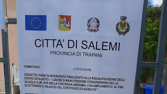 Salemi, al via i lavori nella scuola di contrada Ulmi
