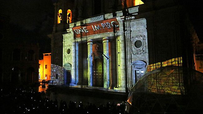 Futura Marsala, lo spettacolare videomapping sulla Chiesa Madre