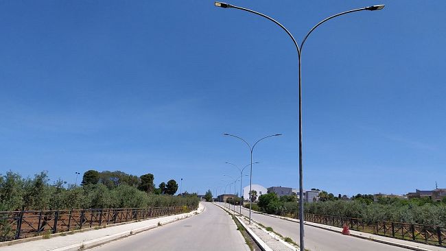 Campobello, pubblica illuminazione circonvallazione. Quasi terminati i lavori