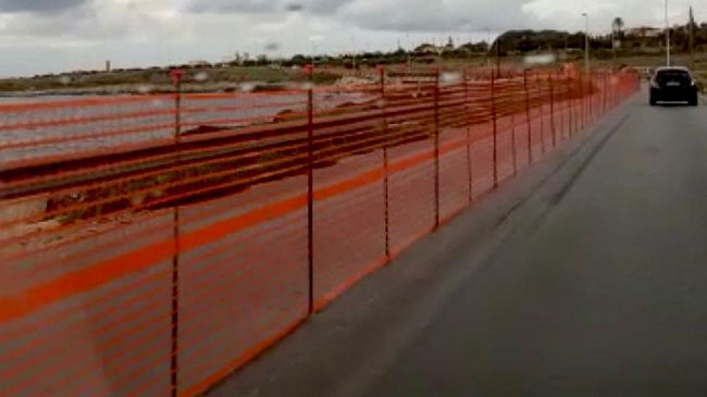 Sostituzione guardrail nella SP 20 verso Pizzolungo