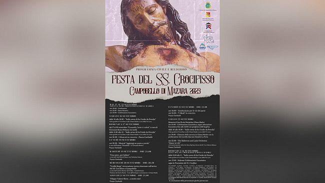 Campobello, dal 17 al 24 settembre i festeggiamenti in onore del SS. Crocifisso