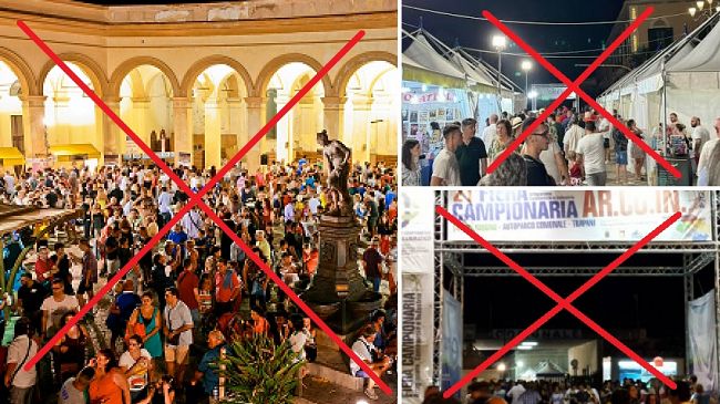 ​Trapani, saltano Stragusto, Arcoin e la Fiera di Ferragosto
