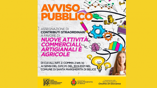 S. Margherita, contributi per attività commerciali, artigianali e agricole