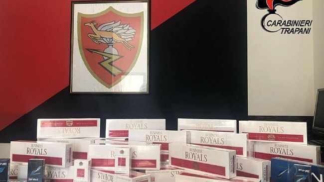 Marsala, Carabinieri sequestrano 71 stecche di sigarette di contrabbando.  Denunciato un marsalese