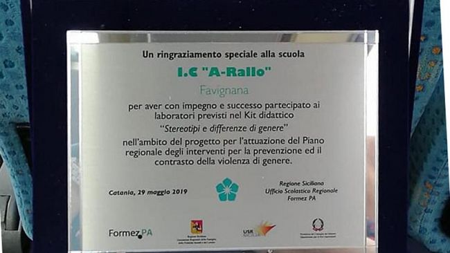 La scuola di Favignana a Catania per un progetto su “Stereotipi e differenze di genere”