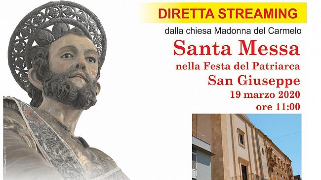 Partanna, 19 marzo San Giuseppe: santa Messa in diretta streaming ore 11:00