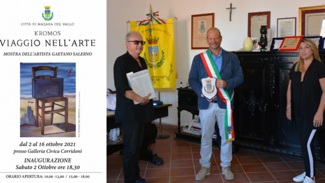 Sabato inaugurazione Mostra Kromos dell'artista Gaetano Salerno