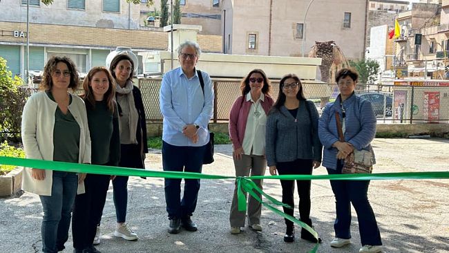 Il parco giochi dipinto dall'asssociazione NOI odv, colora il Parco delle Rimembranze