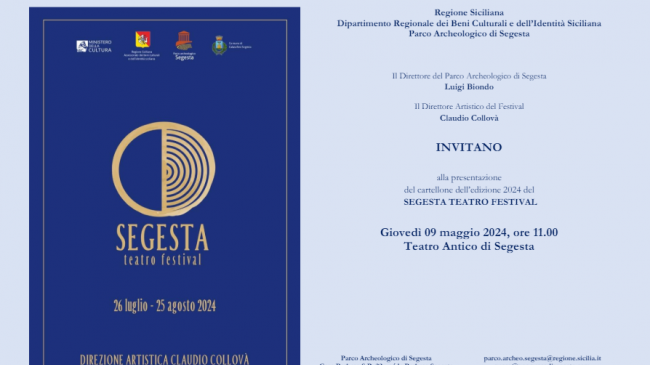 Segesta, il 9 maggio conferenza stampa di presentazione del cartellone 