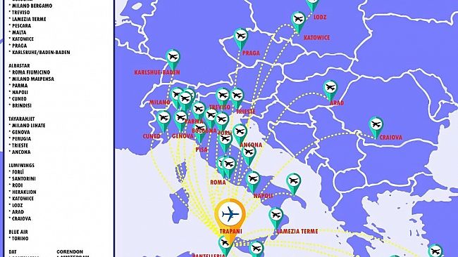 Birgi, summer 2021: ben 33 rotte per fare volare Trapani