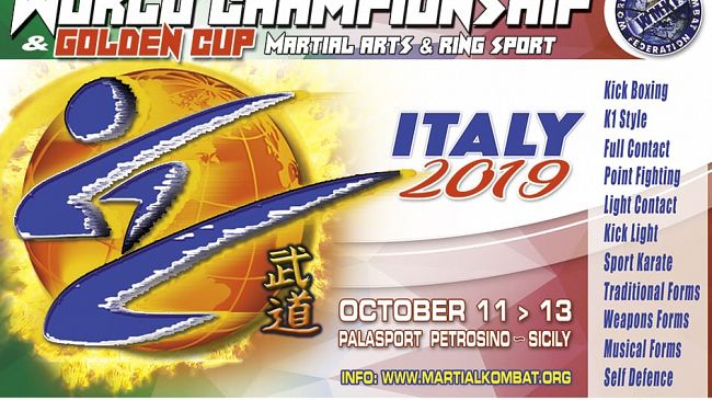 A Petrosino i “Campionati del Mondo & Golden Cup 2019” di Arti Marziali