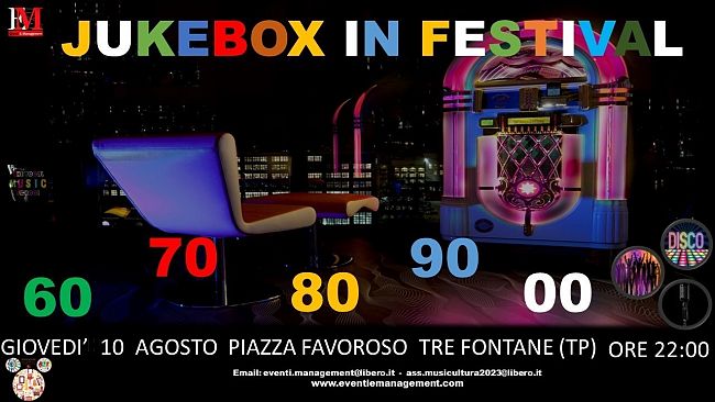 Campobello, Jubox: revival musica dagli anni ’60 al 2000
