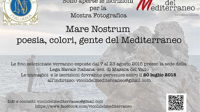 Mostra Fotografica: “Mare Nostrum, poesia, colori, gente del Mediterraneo”