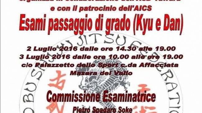 Mazara. Palazzetto dello Sport: “Sekai Kobushi Ryu Ju Jitsu Renmei”