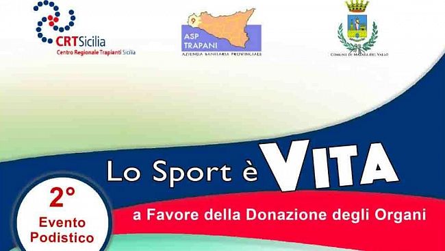 Mazara, Lo sport è Vita: evento podistico in favore della donazione degli organi