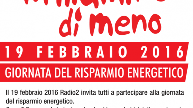 Il Comune di Petrosino aderisce alla campagna di sensibilizzazione sul risparmio energetico “M’illumino di meno”