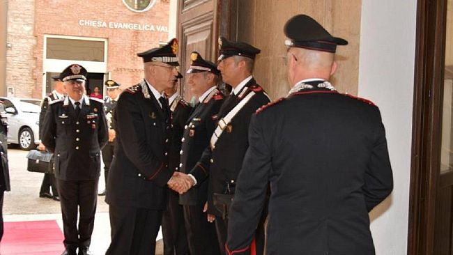 Il comandante generale dell’Arma dei Carabinieri ha visitato il comando provinciale