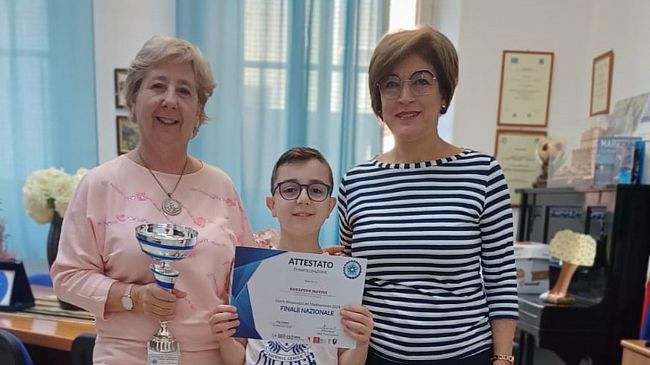Ottimo piazzamento per alunno della scuola  “Lombardo Radice” alla fase nazionale dei giochi matematici