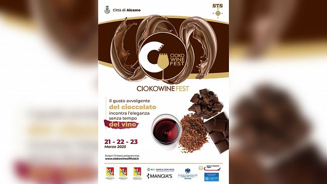 Alcamo: venerdì 21 marzo il via al Ciokowine Fest, tre giorni dedicati al vino e al cioccolato