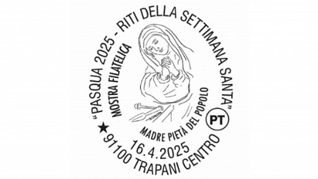 Poste Italiane: mercoledì annullo filatelico per i riti della Settimana Santa a Trapani